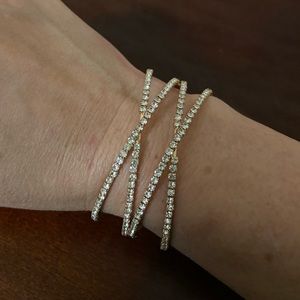 Formal gold tone bracelet